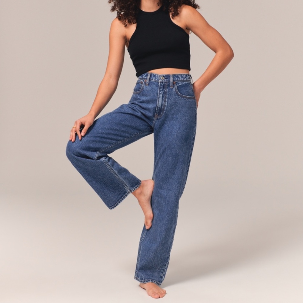 Abercrombie High Rise Loose Jeans